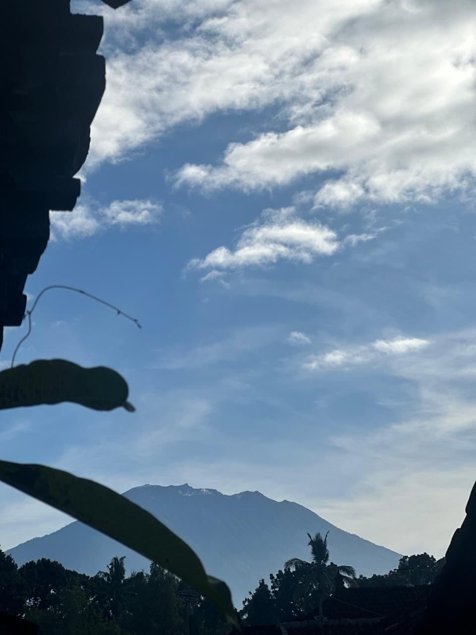 View of Mt Agung from Jero Tya's home